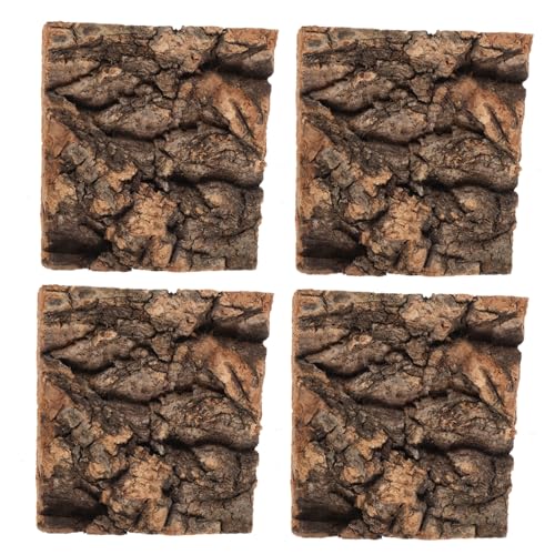 Sosoport 4 Stück Rindenhintergrund Für Reptilien, Kletterwand, Terrarium-zubehör, Reptilien-höhle, Sonnenplattform Für Schlangen, Spinnen, Geckos Sosoport 4 Stück Rindenhintergrund Für Reptilien, Kletterwand, Terrarium-zubehör, Reptilien-höhle, Sonnenplattform Für Schlangen, Spinnen, Geckos von Sosoport