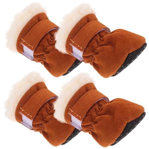 Sosoport Süße Hundeschuhe - 4 Stück - Warm rutschfest Und Für Alle Größen - Haustierschuhe von Sosoport