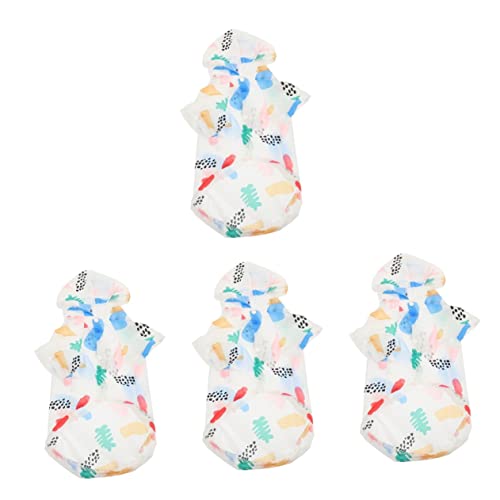 Sosoport 4-teiliges Kapuzenpullover Für Hunde Atmungsaktiv Sonnengeschützt Haustierkleidung Welpen-hundezubehör Sosoport 4-teiliges Kapuzenpullover Für Hunde Atmungsaktiv Sonnengeschützt Haustierkleidung Welpen-hundezubehör von Sosoport