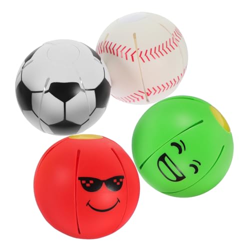Sosoport 4 Stück Spielzeugball Drücken Haustier Laufstall Cartoon- Meerschweinchen Hundepuzzle Für Interaktiver Ball Für Weiches Plastik Sosoport 4 Stück Spielzeugball Drücken Haustier Laufstall Cartoon- Meerschweinchen Hundepuzzle Für Interaktiver Ball Für Weiches Plastik von Sosoport