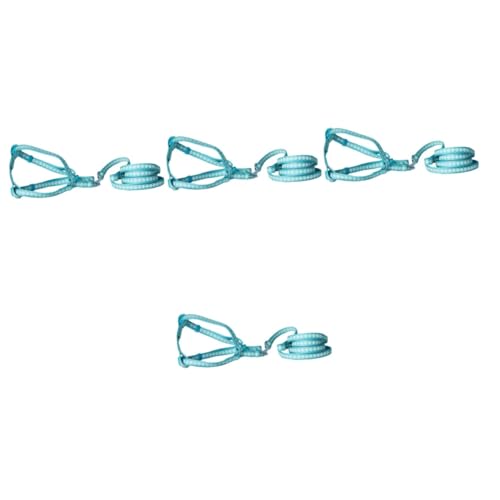 Sosoport 4-teilige Hundeleine Gestrickte Kätzchenleine Tragbare Welpenleine Haustier-katzenleine Bequemes Nylon-laufseil Für Einfache Handhabung von Sosoport