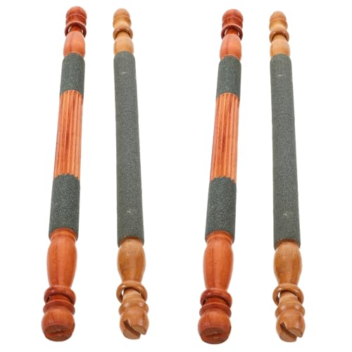Sosoport 4 Stück Teiliges Vogel Käfigzubehör Sitzstange mit Rauer Oberfläche Molar Grinding Stone für Drossel Kleinvögel Geeignet Natürlicher Krallenpflege von Sosoport