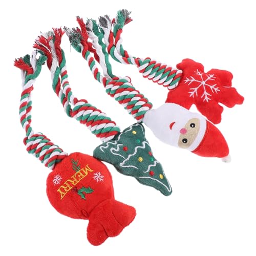 Sosoport Knotendesigntes Welpenspielzeug Weihnachtskauspielzeug Für Hunde Tragbares Backenzahnspielzeug Hundebeißspielzeug Lustiges Hundespielzeug Für Die Geistige von Sosoport