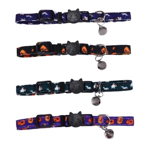 Sosoport 4 Stücke Haustier Kragen Kätzchen Komfortable Katze Kragen Ghost Katze Kragen Pet Essential Kragen Haustier Katze Kragen Tuch von Sosoport