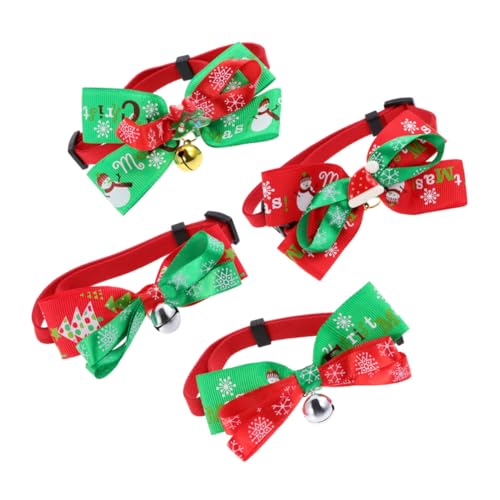 Sosoport 4 Teiliges Haustierhalsband Für Verschiedene Rassen Designer Hundehalsband Blumen Hundehalsband Hundehalsbänder Mit Schleifen Welpenstift Welpenknochen Hundespielzeug von Sosoport