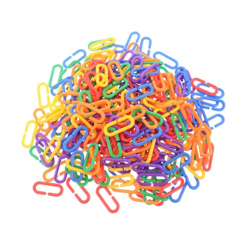 Sosoport Vogel/papagei Spielzeug 400pcs Kunststoff C-Clips Haken Kette Links Für Kinder Pädagogisches Spielzeug Sosoport Vogel/papagei Spielzeug 400pcs Kunststoff C-Clips Haken Kette Links Für Kinder Pädagogisches Spielzeug von Sosoport