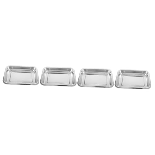 Sosoport 4stücke Stainless Steel Cat Litter Tray Offene Katzentoilette Für Kleine Tiere Rostfreies Material Einfach Zu Reinigen Für Katzen Und Kätzchen Sosoport 4stücke Stainless Steel Cat Litter Tray Offene Katzentoilette Für Kleine Tiere Rostfreies Material Einfach Zu Reinigen Für Katzen Und Kätzchen von Sosoport