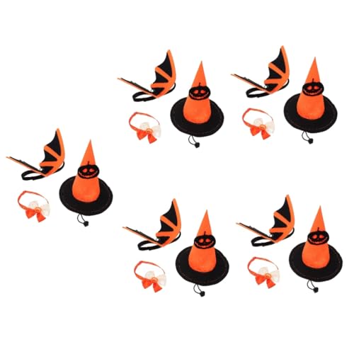 Sosoport 5 Sets Reflektierendes Hundehalsband Halloween-kostümset Für Haustiere Verstellbare Flügeldekorationen Für Haustier-festivalanzüge Sosoport 5 Sets Reflektierendes Hundehalsband Halloween-kostümset Für Haustiere Verstellbare Flügeldekorationen Für Haustier-festivalanzüge von Sosoport