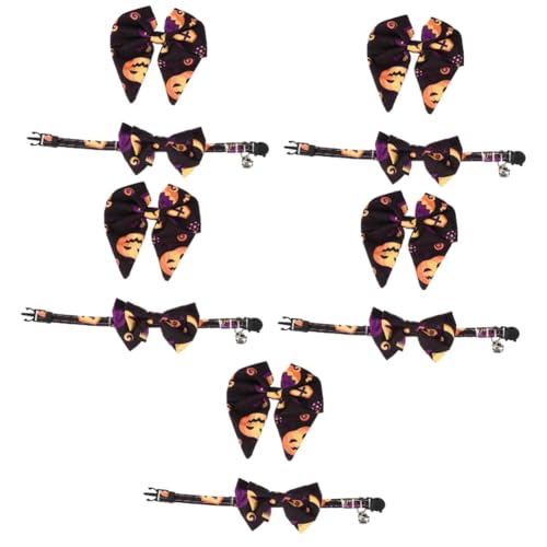 Sosoport 5 Sätze Halloween-Kragen Leichtes Katzenhalsband Hund Halloween Bowknot-Kragen Halloween-haustierhalsband Halloween- Für Welpenhalsband Baumwolle Polyester Sosoport 5 Sätze Halloween-Kragen Leichtes Katzenhalsband Hund Halloween Bowknot-Kragen Halloween-haustierhalsband Halloween- Für Welpenhalsband Baumwolle Polyester von Sosoport