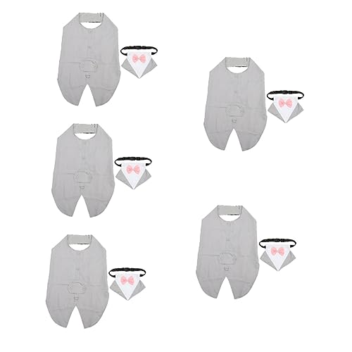 Sosoport 5 Sets Hautfreundliche Hundefliegen Dreieckshalsband Hochzeits- Und Partykleidung Leicht Und Waschbar Sosoport 5 Sets Hautfreundliche Hundefliegen Dreieckshalsband Hochzeits- Und Partykleidung Leicht Und Waschbar von Sosoport