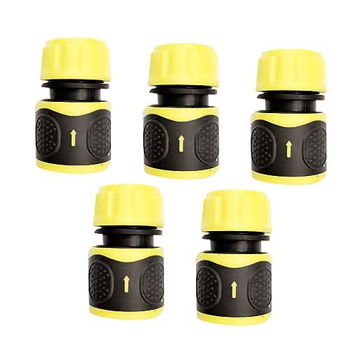 Sosoport 5 Stück Gelenk Für Sprühdüse Adapter Gartenschlauchanschluss Gemeinsam Sprühen Armaturen Stoßverbinder Yellow von Sosoport