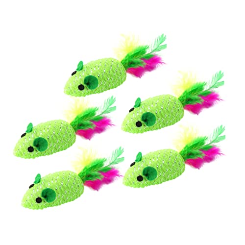 Sosoport Katzenspielzeug Gewebt 5er Pack Lustige Mäuse Interaktives Spielzeug für Katzen Polyester Sosoport Katzenspielzeug Gewebt 5er Pack Lustige Mäuse Interaktives Spielzeug für Katzen Polyester von Sosoport