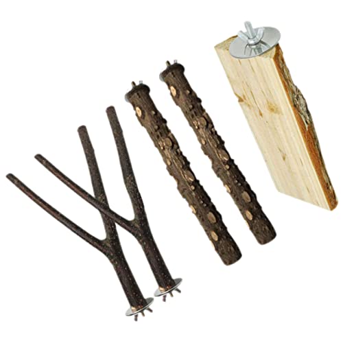 Sosoport 5stücke Papageien Sitzstangen Naturholz Einstellbare Vogelspielzeuge Für Käfige Klettern Und Krallenwetzen Für Wellensittiche Und Andere Vögel Sosoport 5stücke Papageien Sitzstangen Naturholz Einstellbare Vogelspielzeuge Für Käfige Klettern Und Krallenwetzen Für Wellensittiche Und Andere Vögel von Sosoport