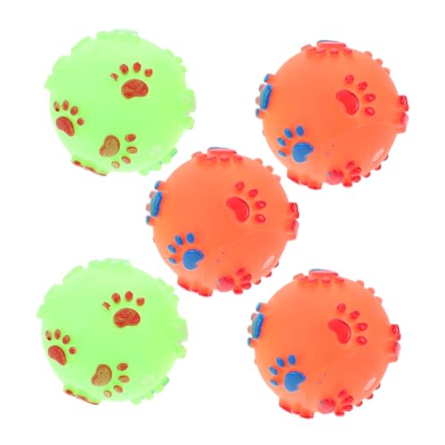 Sosoport 5 Stück Pet-Ball- Hundeball Welpenspielzeug Bälle Für Hunde Hundesachen Starkes Hundespielzeug Unverwüstliches Hundespielzeug Quietschend Hundespielzeugball Haustier Sosoport 5 Stück Pet-Ball- Hundeball Welpenspielzeug Bälle Für Hunde Hundesachen Starkes Hundespielzeug Unverwüstliches Hundespielzeug Quietschend Hundespielzeugball Haustier von Sosoport