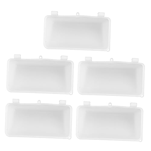 Sosoport 5 Stück Taubenfuttertröge Dickwandige Futterboxen für Taubenkäfige Hochwertige Futterschalen aus Zubehör für Vogelhaltung Weiß Sosoport 5 Stück Taubenfuttertröge Dickwandige Futterboxen für Taubenkäfige Hochwertige Futterschalen aus Zubehör für Vogelhaltung Weiß von Sosoport