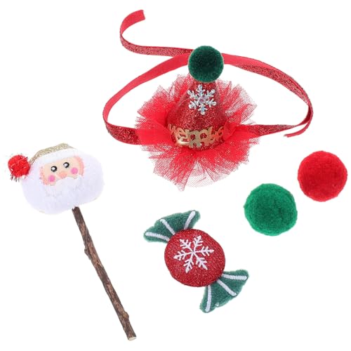 Sosoport 5 Stücke Weihnachten Stil Katze Hut Katze Interaktives Spielzeug Plüschkatze Spielzeug Katze Teaser Spielzeug Sosoport 5 Stücke Weihnachten Stil Katze Hut Katze Interaktives Spielzeug Plüschkatze Spielzeug Katze Teaser Spielzeug von Sosoport