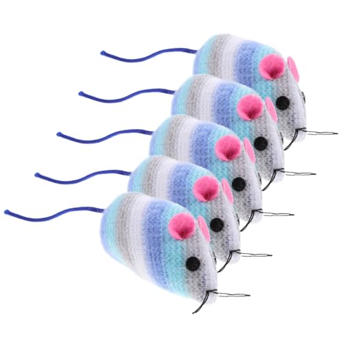 Sosoport 5 Stücke ausgestopftes Katzenspielzeug Katzen cat Toys cat Kätzchen Katze Mäuse Tiere Katze Plüsch-Mäuse- Kauspielzeug für Katzen Sosoport 5 Stücke ausgestopftes Katzenspielzeug Katzen cat Toys cat Kätzchen Katze Mäuse Tiere Katze Plüsch-Mäuse- Kauspielzeug für Katzen von Sosoport