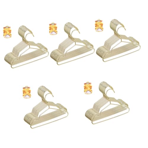 Sosoport 50 Stück Haustier-Aufhänger Kleiderbügel Tier kostüm mini kleiderständer Kleider ständer hängeregal Hunde kosttüm Kleiner Aufhänger Hundeanhänger Kleidung Unterstützung Stahl von Sosoport
