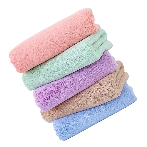 Sosoport 5er-Pack Fleece-bettwäscheeinlagen Für Meerschweinchen Weich Saugfähig Hamsterkäfigmatte Haustier-duschtuch Bequemes Schnell Trocknendes Flanellmaterial von Sosoport