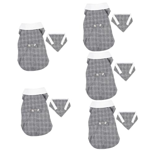 Sosoport 5 Stücke Modische Hund Party Outfit Hunde Hochzeit Fliege Haustier Kleidung Zubehör von Sosoport