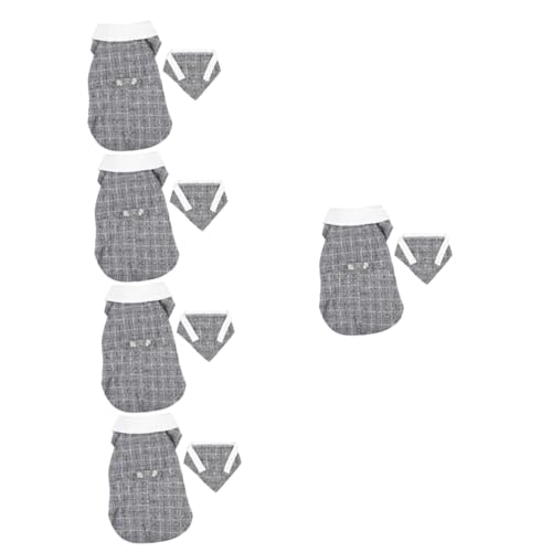 Sosoport 5 Stücke Stilvolle Hund Suitr Pet Hochzeit Anzug Elegante Haustier Kleidungsstück Für Welpen Formale Kleidung von Sosoport