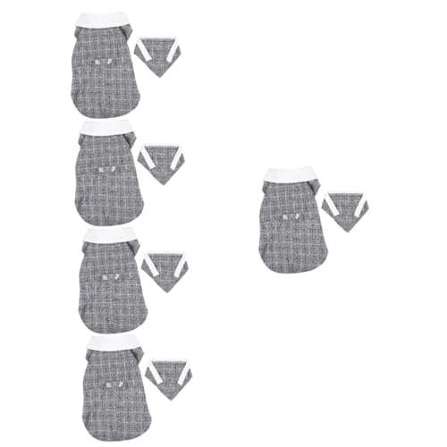 Sosoport 5-teiliges Outfit Für Hunde Themen-hundekleidung Hochzeitsanzug Haustier-zubehör Tragbarer Hundekörperanzug von Sosoport