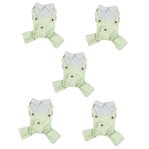 Sosoport 5-teilige Hunde- Und Katzenkleidung Bequeme Haustierbekleidung Atmungsaktiv Stilvolle Overalls Für Exquisiten Welpenmantel Frühling/Herbst Dekorativ Sosoport 5-teilige Hunde- Und Katzenkleidung Bequeme Haustierbekleidung Atmungsaktiv Stilvolle Overalls Für Exquisiten Welpenmantel Frühling/Herbst Dekorativ von Sosoport