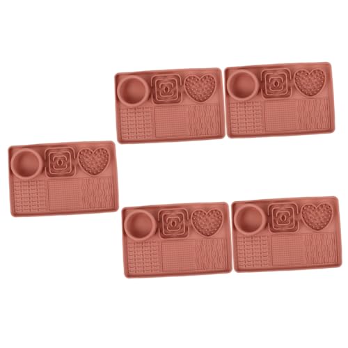 Sosoport 5St Leckunterlage für Haustiere Hund leckt Matte Badespielzeug für Hunde Katzen Spielzeug Katzen schleckmatte Lebensmittelspielzeug Welpenspielzeug Hundeleckpad aus Silikon Rosa Sosoport 5St Leckunterlage für Haustiere Hund leckt Matte Badespielzeug für Hunde Katzen Spielzeug Katzen schleckmatte Lebensmittelspielzeug Welpenspielzeug Hundeleckpad aus Silikon Rosa von Sosoport