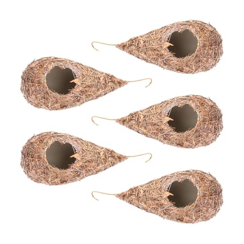 Sosoport 5St Simuliertes Vogelnest coop Outdoor- Käfig Hütte gartenvliese hochzeitsdeko fensterschaber fensterbrett fensterblatt Futterstelle für Vogelnester Vogelbrutnest Plastik von Sosoport