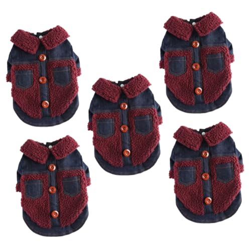 Sosoport 5St Kleidung für Haustiere hundewintermantel hundemantel Hundekleidung Jacken mit Reißverschluss Kleider reißverschluss Jacke Haustierzubehör entzückendes Hundekleid Mode schmücken Sosoport 5St Kleidung für Haustiere hundewintermantel hundemantel Hundekleidung Jacken mit Reißverschluss Kleider reißverschluss Jacke Haustierzubehör entzückendes Hundekleid Mode schmücken von Sosoport