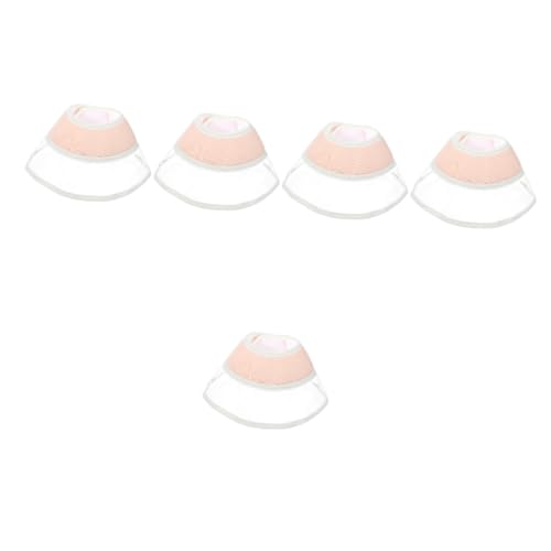 Sosoport 5st Verbundkegelkragen Hundehalsband Chirurgisches Für Hundekissen Haustierkegel Erholungshalsband Für Katze Katze Weicher PVC Rosa Sosoport 5st Verbundkegelkragen Hundehalsband Chirurgisches Für Hundekissen Haustierkegel Erholungshalsband Für Katze Katze Weicher PVC Rosa von Sosoport