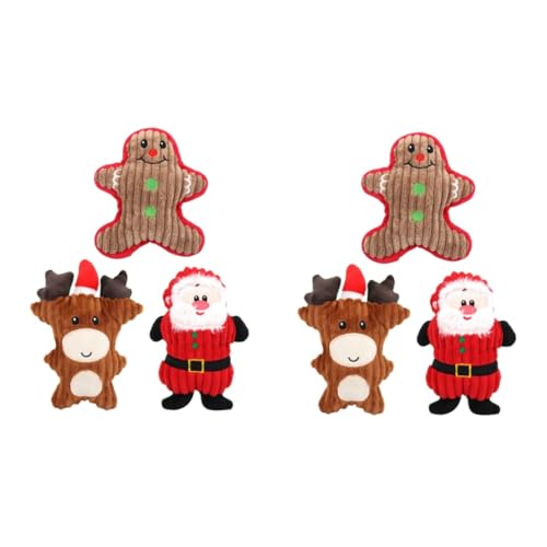 Sosoport 6stücke Teiliges Plüsch-kauspielzeug Für Haustiere Quietschende Interaktive Spielzeuge Für Hunde Und Katzen Für Weihnachten Santa Claus Schneemann Rehkitz Sosoport 6stücke Teiliges Plüsch-kauspielzeug Für Haustiere Quietschende Interaktive Spielzeuge Für Hunde Und Katzen Für Weihnachten Santa Claus Schneemann Rehkitz von Sosoport
