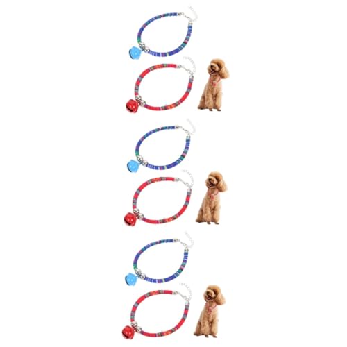 Sosoport 6 STK Katzenhalsband Halsreifen für Mädchen Hund Kette Halsband Verstellbares Halsband für Haustiere Halsband für Katzen Spielzeug eine Halskette Haustierzubehör Kätzchenhalsbänder von Sosoport