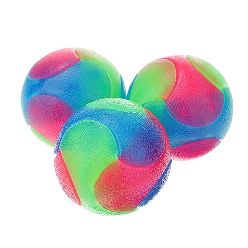 Sosoport 6 STK Kauspielzeug für Hunde interaktives Spielzeug knete Spielzeug Glitters selbstbewusstsein tennisbälle Haustier-Tennisball zum Kauen kaubälle für Hunde Bissfest Bunte Kugel von Sosoport