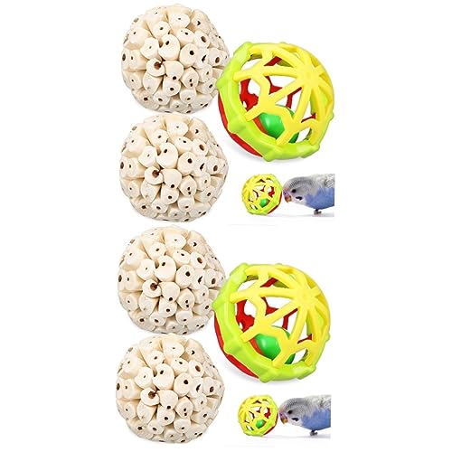 Sosoport 2sets Vogel Spielzeug Mit Kauen Schnabel Spaß Vogel Kauen Spielzeug Für Papageien Nymphensittiche 3 Stücke * 2 von Sosoport