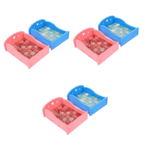 Sosoport 6 STK praktische Matte Hamster Spielzeug hamsterspielzeug kleine Haustiermatte Sommersachen petg Betterhöhungen hundebett Kristall-Pad Hamsterzubehör Hase Kühlkissen Schlafkissen von Sosoport