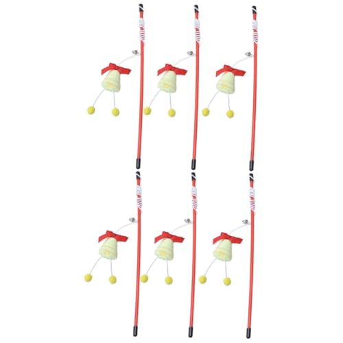 Sosoport 6 STK Lustiges Haustierzubehör Kätzchen Spielzeug Plüsch-Welpenspielzeug interaktives Spielzeug Katzen Spielzeug Weihnachtskatzenspielzeug Katze necken Stock lustiger Katzenstock Sosoport 6 STK Lustiges Haustierzubehör Kätzchen Spielzeug Plüsch-Welpenspielzeug interaktives Spielzeug Katzen Spielzeug Weihnachtskatzenspielzeug Katze necken Stock lustiger Katzenstock von Sosoport