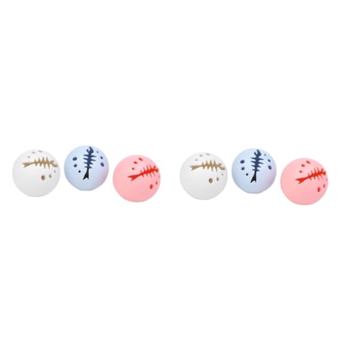 Sosoport 6 Stück Ball Für Katzenglocke Spielzeug Für Katze Kätzchen Glockenbälle Katzenglockenball Spielzeug Katzenglockenbälle Sosoport 6 Stück Ball Für Katzenglocke Spielzeug Für Katze Kätzchen Glockenbälle Katzenglockenball Spielzeug Katzenglockenbälle von Sosoport
