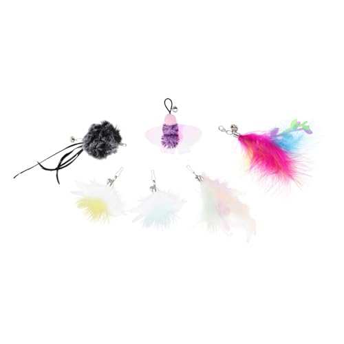 Sosoport Katzenspielzeug-ersatzteile 6 Stück Katzenspielzeug Für Hauskatzen Kätzchenspielzeug-Bundle Teaser-aufsatz von Sosoport