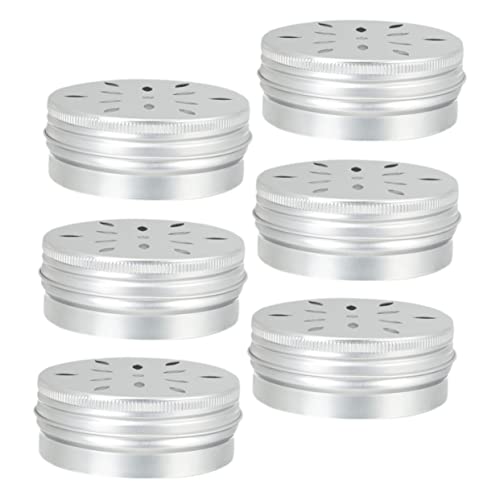 Sosoport 6 Stück Geruchstrainingskoffer für Hunde 80 Ml Duft für Das Hundetraining Geruchsboxen Aus Aluminium Deckel mit Blütenblatt für Geruchsarbeit von Sosoport