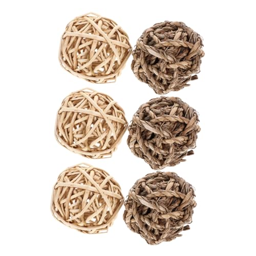 Sosoport 6stücke Teiliges Kauspielzeugen Für Kleintiere Naturbelassene Zahnreinigungsbälle Gräsern Für Kaninchen Chinchillas Und Meerschweinchen Als Snack Und Spielzeug Sosoport 6stücke Teiliges Kauspielzeugen Für Kleintiere Naturbelassene Zahnreinigungsbälle Gräsern Für Kaninchen Chinchillas Und Meerschweinchen Als Snack Und Spielzeug von Sosoport