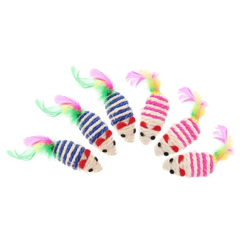 Sosoport 6 Stück Katzen- - Für Wohnungskatzen Katzen Interaktive Spielzeuge Interaktive Katze Spielzeugkatzen Katzenspielzeug Masse Kätzchen Katzenminze Sisal Sosoport 6 Stück Katzen- - Für Wohnungskatzen Katzen Interaktive Spielzeuge Interaktive Katze Spielzeugkatzen Katzenspielzeug Masse Kätzchen Katzenminze Sisal von Sosoport