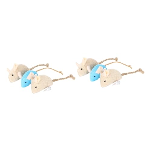 Sosoport 6 Pcs Katzenspielzeug Plüsch Mäuse Spielzeug Helle Farben Für Interaktive Indoor Katzen Sosoport 6 Pcs Katzenspielzeug Plüsch Mäuse Spielzeug Helle Farben Für Interaktive Indoor Katzen von Sosoport