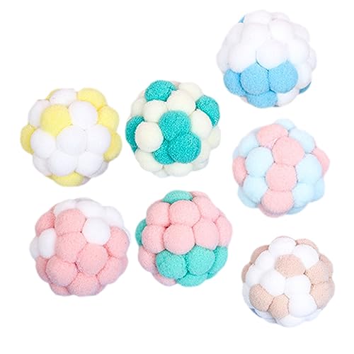 Sosoport Bälle für Hauskatzen Interaktives Plüsch-katzenspielzeug Glocke 6-teiliges Katzen-übungsspielzeug-Paket Sosoport Bälle für Hauskatzen Interaktives Plüsch-katzenspielzeug Glocke 6-teiliges Katzen-übungsspielzeug-Paket von Sosoport