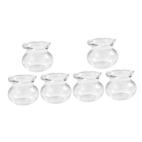 Sosoport 6 Stück Miniaturglas Desktop-Aquarium Fischtankverzierungen Mini-Hausaquarium Mini-Aquarium- kleines Aquariumbecken Miniaturfischschalen Fischtankdekor Transparent Sosoport 6 Stück Miniaturglas Desktop-Aquarium Fischtankverzierungen Mini-Hausaquarium Mini-Aquarium- kleines Aquariumbecken Miniaturfischschalen Fischtankdekor Transparent von Sosoport