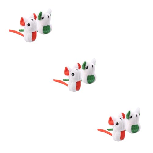 Sosoport 6 Stück Plüschmaus Katzenmausspielzeug Mausspielzeug Für Katze Sosoport 6 Stück Plüschmaus Katzenmausspielzeug Mausspielzeug Für Katze von Sosoport