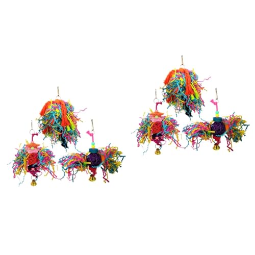 Sosoport 6stücke Farbenfrohe Papageien-kauspielzeuge Sichere Und Unterhaltsame Kau-Accessoires Für Vogelkäfige Zubehör Für Wellensittiche Und Andere Vögel Farben Zufällig Sosoport 6stücke Farbenfrohe Papageien-kauspielzeuge Sichere Und Unterhaltsame Kau-Accessoires Für Vogelkäfige Zubehör Für Wellensittiche Und Andere Vögel Farben Zufällig von Sosoport
