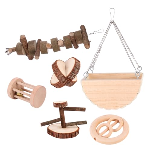 Sosoport 6St Haustierspielzeug aus Holz nager Nagetier Spielzeugset für Haustiere Hund Aggressive Kauer für Haustiere Holzspielzeug Haustier hölzern Sosoport 6St Haustierspielzeug aus Holz nager Nagetier Spielzeugset für Haustiere Hund Aggressive Kauer für Haustiere Holzspielzeug Haustier hölzern von Sosoport