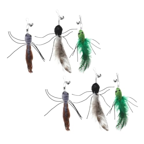 Sosoport 6stücke Pack Ersatzwurmarten Für Katzenangel Interaktive Nachfüllpackungen Mit Schnur Und Geeignet Für Kätzchen Und Erwachsene Katzen Sosoport 6stücke Pack Ersatzwurmarten Für Katzenangel Interaktive Nachfüllpackungen Mit Schnur Und Geeignet Für Kätzchen Und Erwachsene Katzen von Sosoport