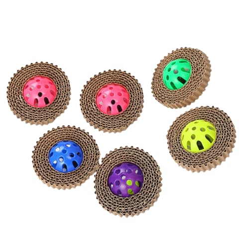 Sosoport 6St Quietschende Spielzeuge Hundeglockenspielzeug Spielzeug für Haustiere Katze Glocke Spielzeug katzenkratzmatte kratzmatte für Katzen cat Toy Welpenball Ballspielzeug für Katzen Sosoport 6St Quietschende Spielzeuge Hundeglockenspielzeug Spielzeug für Haustiere Katze Glocke Spielzeug katzenkratzmatte kratzmatte für Katzen cat Toy Welpenball Ballspielzeug für Katzen von Sosoport